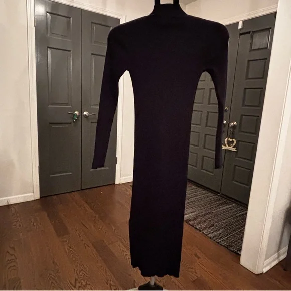 VICI Newtown Mock Neck Knit Midi Dress – Black – Size Small - Picture 6 of 7